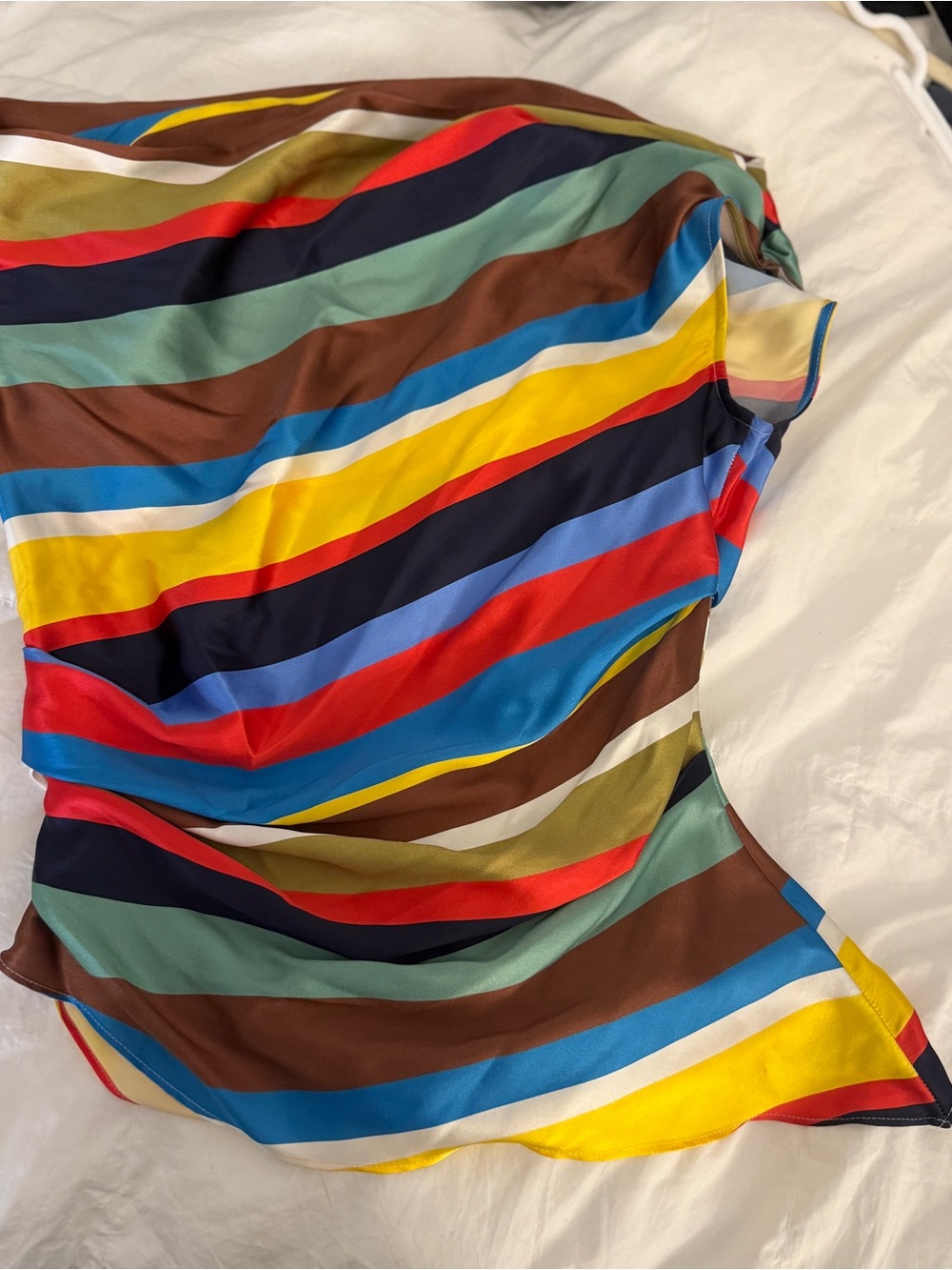 NWOT STAUD Asymmetrical Silk Top - Picture 5 of 6